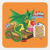 グリーンドラゴンパティシシェフ スクエアシール (正面)