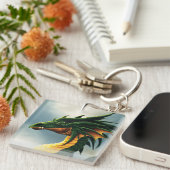 グリーンドラゴンファンタジー キーホルダー (正面右)