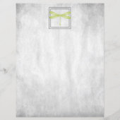 グリーンドラゴンフライパーソナライズされた紙シート (裏面)