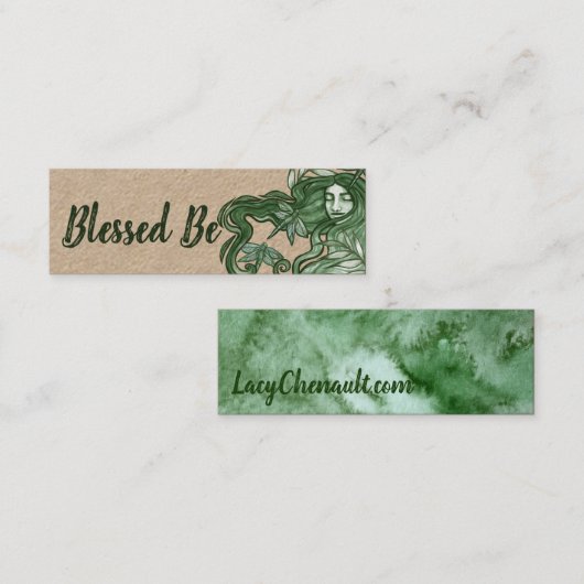 グリーンドラゴンフライ女神アートドラゴンフライ コーリングカード (正面/裏面)