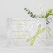 グリーンドラゴンフライ結婚式招待状 招待状 (スタンド正面)