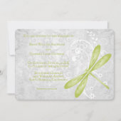 グリーンドラゴンフライ結婚式招待状 招待状 (正面)