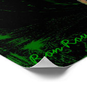 グリーンドラゴンプリント ポスター (角)