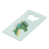 グリーンドラゴンポートレート クレジットカード栓抜き (正面アングル)