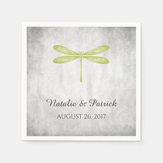 グリーンドラゴン結婚フライ紙ナプキンス スタンダードカクテルナプキン (正面)