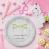 グリーンドラゴン結婚フライ紙プレート ペーパープレート (パーティー)