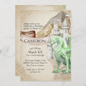 グリーンドラゴン&キャッスルファンタジーパーティー 招待状 (正面/裏面)