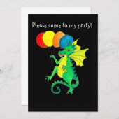 グリーンドラゴン パーティー招待状 招待状 (正面/裏面)