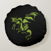 グリーンドラゴン ラウンドクッション (裏面)