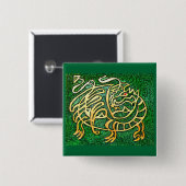 グリーンドラゴン 缶バッジ (正面&裏面)
