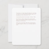 グリーンドラゴン – 説明カード 招待状 (裏面)