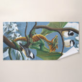 グリーンドラゴン《鳥》アメリカゴガラ冬 バスタオル (バスタオル)