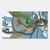 グリーンドラゴン《鳥》アメリカゴガラ冬 長方形シール (正面)