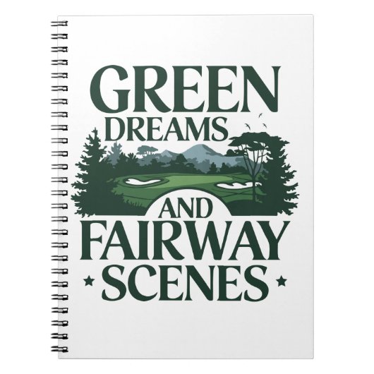 グリーンドリームズゴルフトレンディー ノートブック (正面)