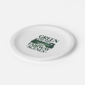 グリーンドリームズゴルフトレンディー ペーパープレート (アングル)