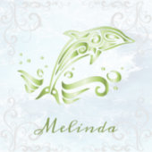 グリーンドルフィンビニールステッカー シール (正面)