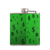 グリーンドル紙幣 フラスク (裏面)