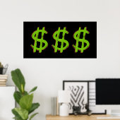 グリーンドル記号 ポスター (ホームオフィス)