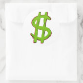 グリーンドル記号 ラウンドシール (バッグ)