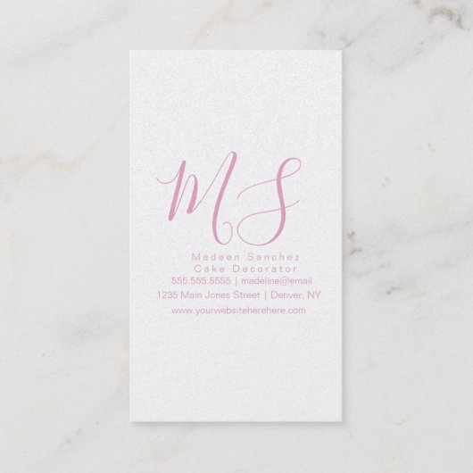 グリーンドーナッツショップベーカリーウォーター色ドーナツ 名刺 (裏面)