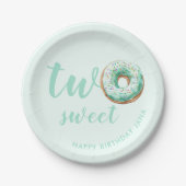 グリーンドーナツ誕生日 ペーパープレート (正面)