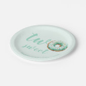 グリーンドーナツ誕生日 ペーパープレート (アングル)