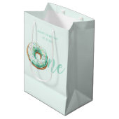 グリーンドーナツ誕生日 ミディアムペーパーバッグ (正面アングル)