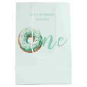 グリーンドーナツ誕生日 ミディアムペーパーバッグ (裏面)