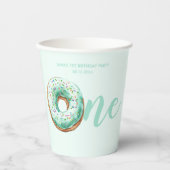 グリーンドーナツ誕生日 紙コップ (正面)