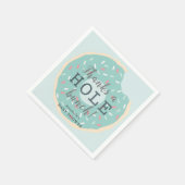 グリーンドーナツ赤ちゃんシャワーありがとう スタンダードカクテルナプキン (角)