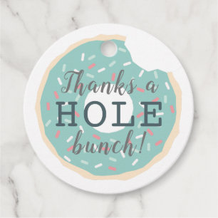 グリーンドーナツ赤ちゃんシャワーありがとう フェイバータグ