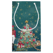 グリーンナツクラッカーバレエホリデイ抱き枕 スモールペーパーバッグ (裏面)