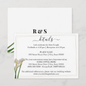 グリーンナリー ウェディング 詳細挿入カード エンクロージャーカード (正面/裏面)