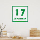 グリーンナンバーセブンのポスター ポスター (キッチン)