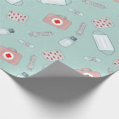 グリーンナースシンボルギフトラッピング紙 ラッピングペーパー (角)