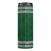 グリーンニットルックストライプパターン タンブラー (裏面)