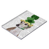 グリーンニット帽のグレイハウンド2 ノートブック (左側)