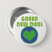 グリーンニューディールラブアースハート 缶バッジ (正面&裏面)