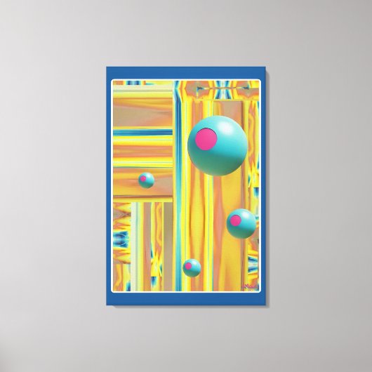 グリーンニューディール – Ken Gage Surreal Art キャンバスプリント (正面)