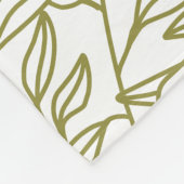 グリーンネイチャー9枚の写真コラージュパーソナライズ フリースブランケット (角)