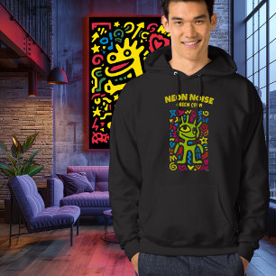 グリーンネオンエイリアンファンキースマイルアポップ・アートのートキャラクター Tシャツ