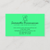 グリーンネオンラインホームメイドフードベーカリー料理 名刺 (裏面)