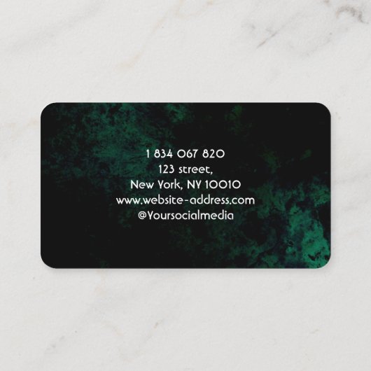 グリーンネオン公証人 名刺 (裏面)