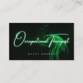 グリーンネオン職業セラピスト 名刺 (正面)