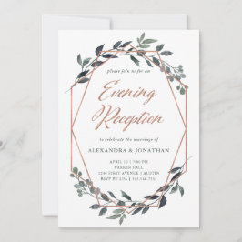 グリーンネオ | ローズゴールドイブニングレセプション 招待状