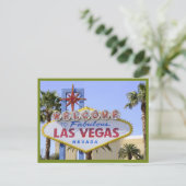 グリーンネバダウェルカムサインラスベガスポストカード ポストカード (スタンド正面)