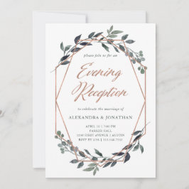グリーンネリージオ | ローズゴールドイブニングレセプション 招待状