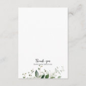 グリーンネリー・ウェディング・ディテールズ・エンクロージャー・カード・エレガント エンクロージャーカード (裏面)