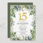 グリーンネリー・キンセアニエラ招待状テンプレート 招待状 (正面/裏面)