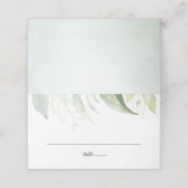 グリーンネリー ゴールド ボタニカル リーフ プレイスカード (外部開封)